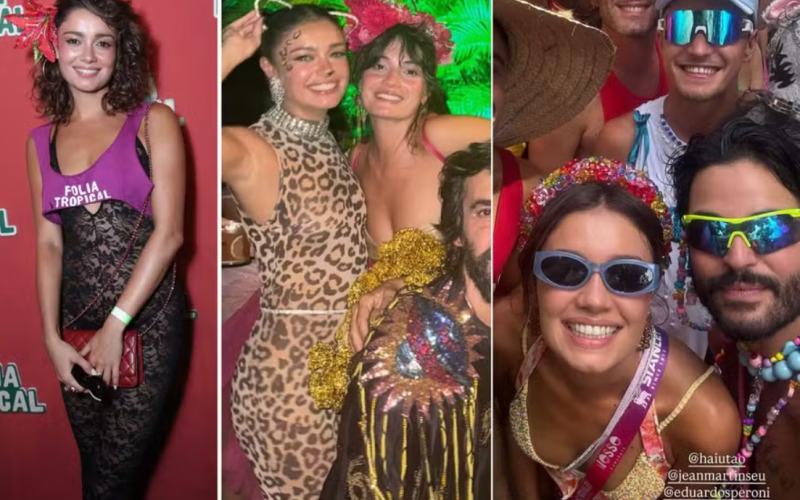 Sem tristeza! Sophie Charlotte curte todos os dias de carnaval com os amigos após término com Xamã